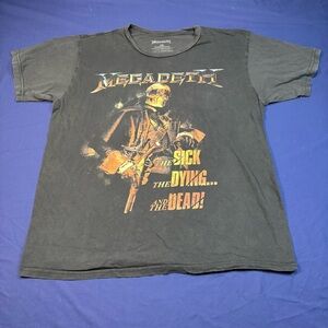 Megadeth Band Graphic T-Shirt - The Sick, The Dying and The Dead Tour